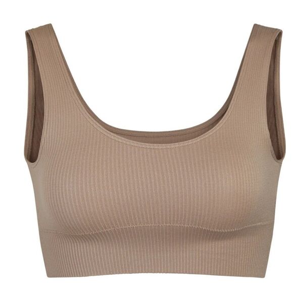 Skims stretch RIB‎ SCOOP BRALETTE in desert XS/XXS  NWT - Picture 1 of 4